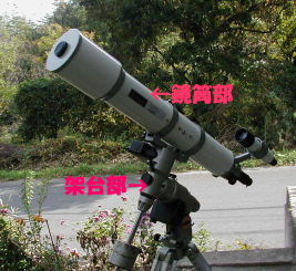 望遠鏡で星空を見る(ふっくんの星空散歩)